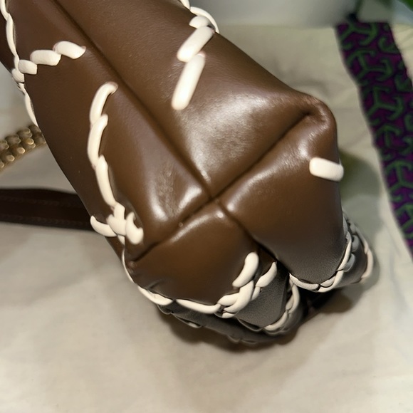 Tory Burch WILLA Embroidered Small Leather Shoulder Bag in Toasted Coffee - OS - Picture 3 of 10